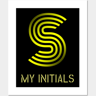 Letter S Initials Unique Name T-Shirt Posters and Art